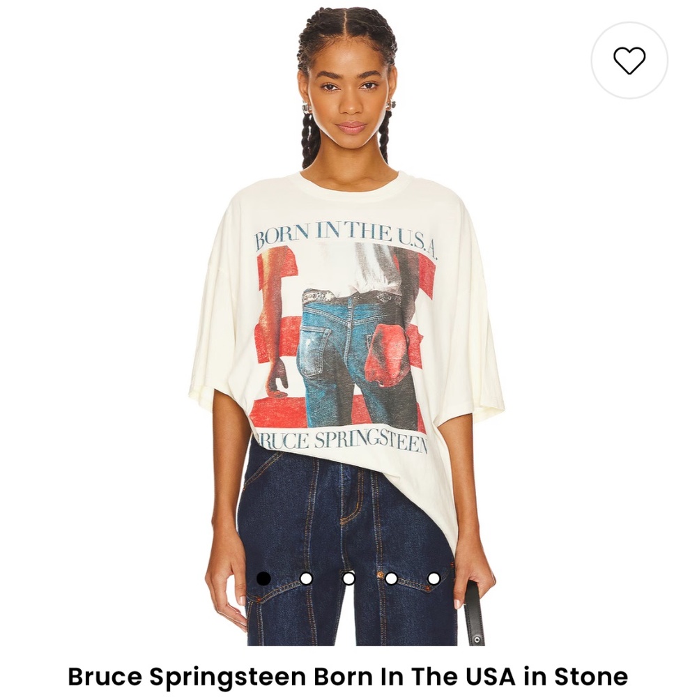 NWOT Bruce Springsteen Born in the USA in Stone Vintage by Daydreamer